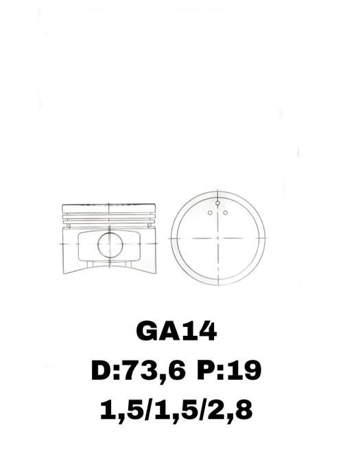 ПОРШНЯ GA14
