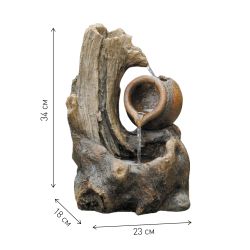 GWXF02933 GREEN APPLE Фонтан садовый Кувшин 33,5см