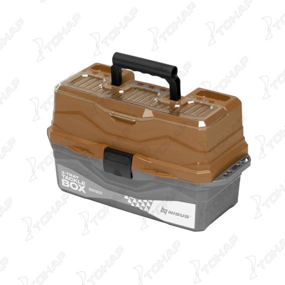Ящик для снастей NISUS Tackle Box трехполочный золотой (N-TB-3-GO)