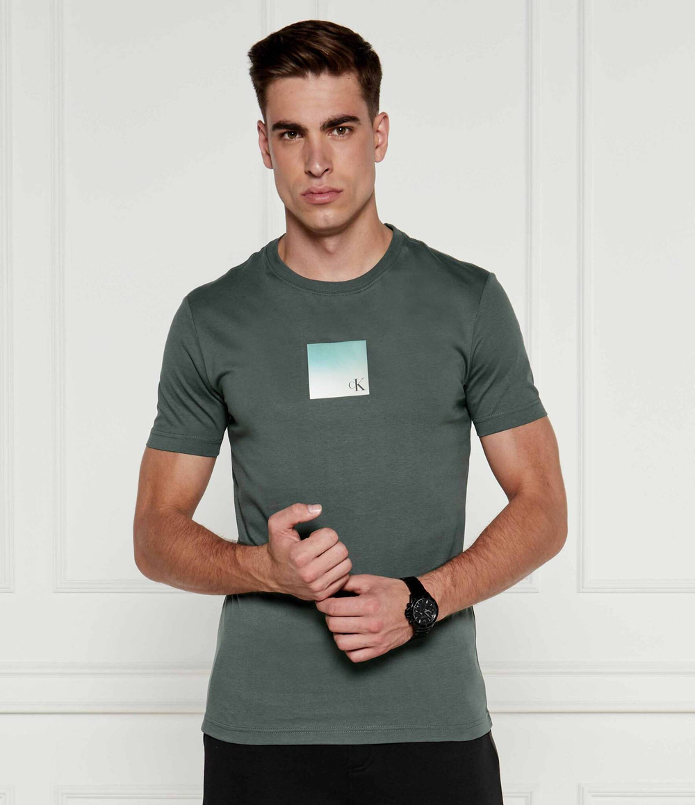 Футболка CALVIN KLEIN JEANS - зеленый(J30J325686)