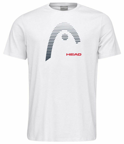 Футболка для мальчика теннисная Head Junior Club Carl T-Shirt - white