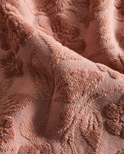 Zara Home - Жаккардовое банное полотенце с цветочным рисунком, розовый, 50х90 см