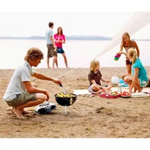 Портативный угольный гриль Weber Smokey Joe Premium, 37 см, чёрный