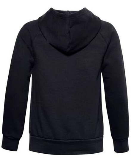 Детская теннисная толстовка Under Armour Rival Fleece Hoodie - black/onyx white