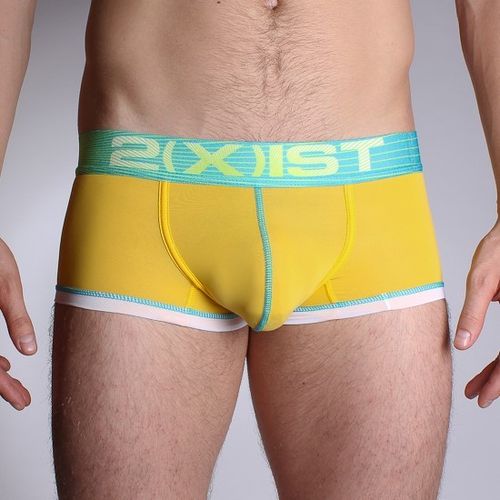 Мужские трусы боксеры желтые 2xist Neon  Yellow Boxer