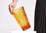 Ваза Lalique Merles et Raisins янтарная, 22.2 см