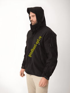 Тактическая военная флисовая толстовка Черный