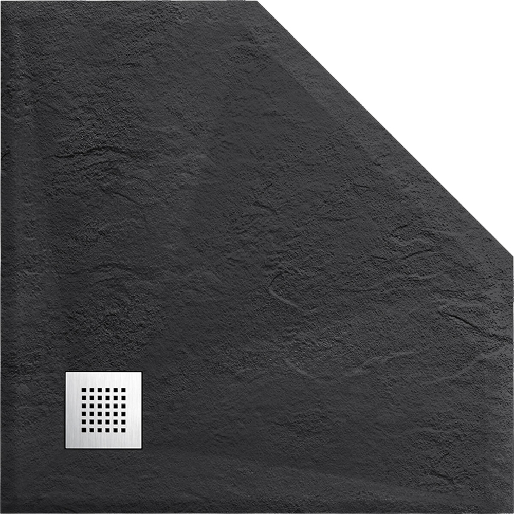 Поддон для душа из искусственного камня VST-4SP9090A, 900*900*25, антрацит