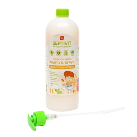 Мыло для рук SEPTIVIT Миндальное молочко 1 л