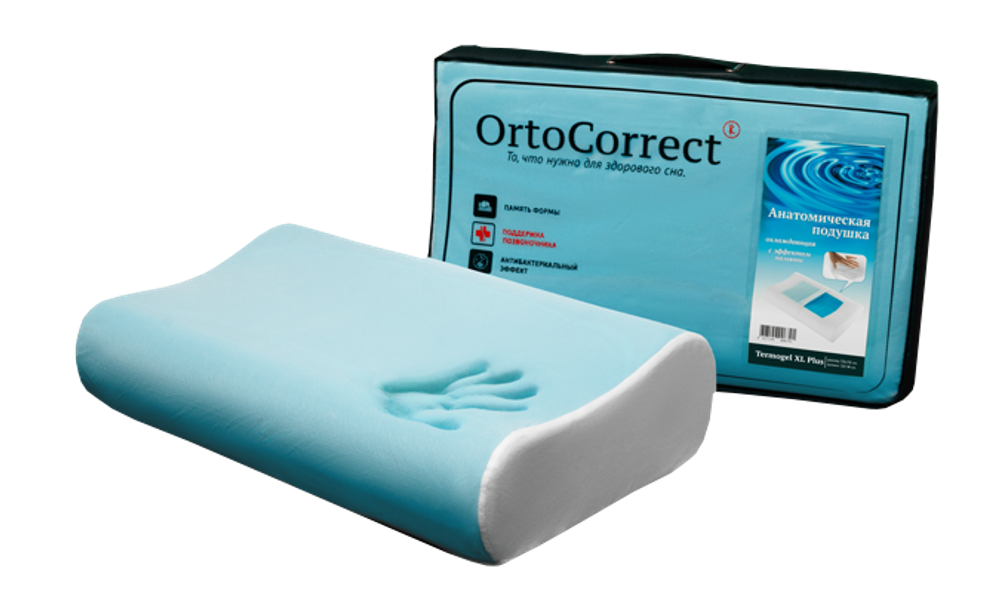 Подушка Termogel XL Plus ORTOCORRECT 58х38х12/14