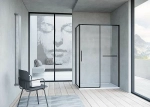 Душевой уголок Vincea Slim Soft VSR-1SS9015CLB 150x90 стекло прозрачное/профиль черный