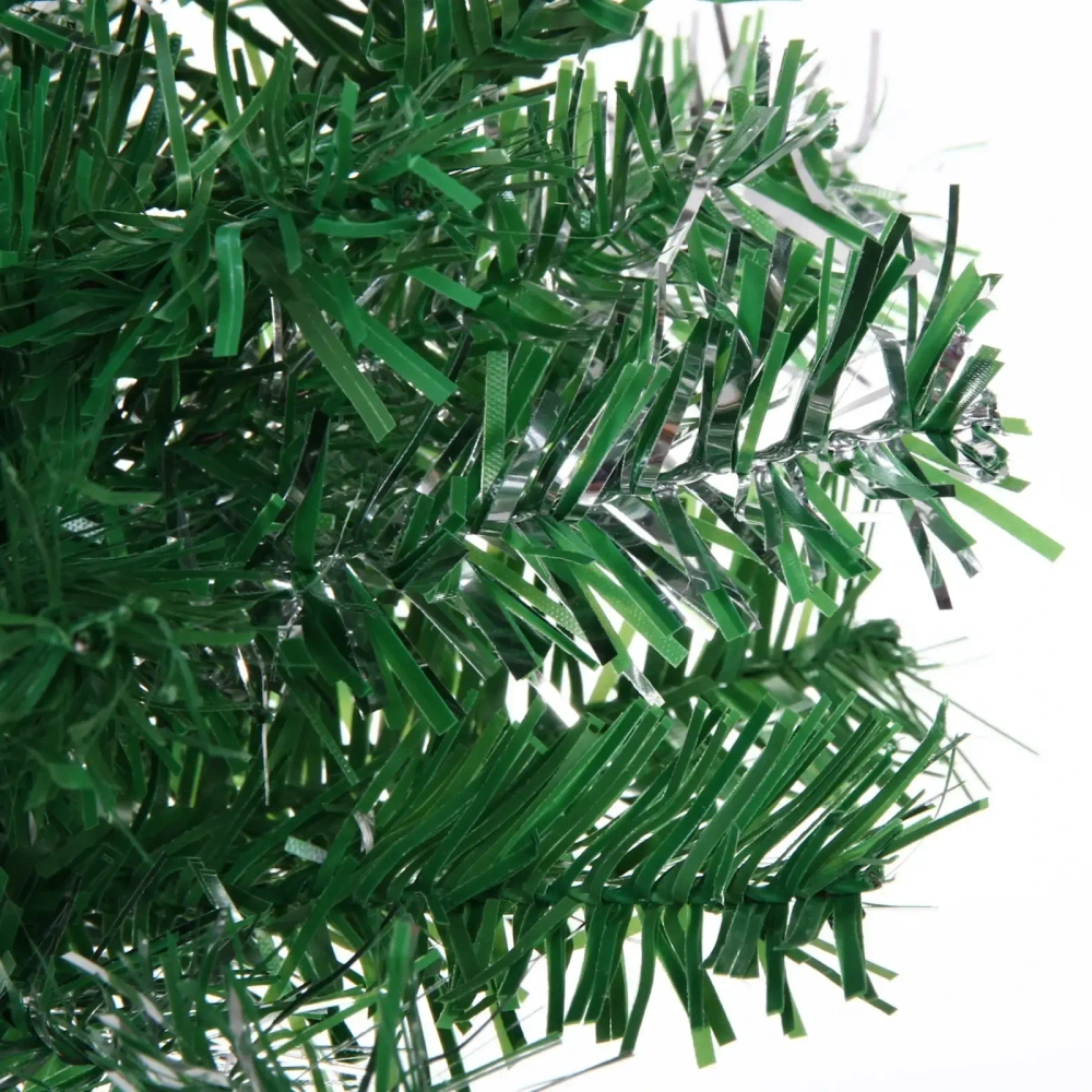 Ёлка «Серебряная дымка» 40 см, ПВХ зеленый с серебром (40 веток)