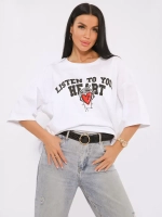 Футболка женская оверсайз принт