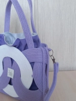 Сумка из хлопкового шнура ручной работы