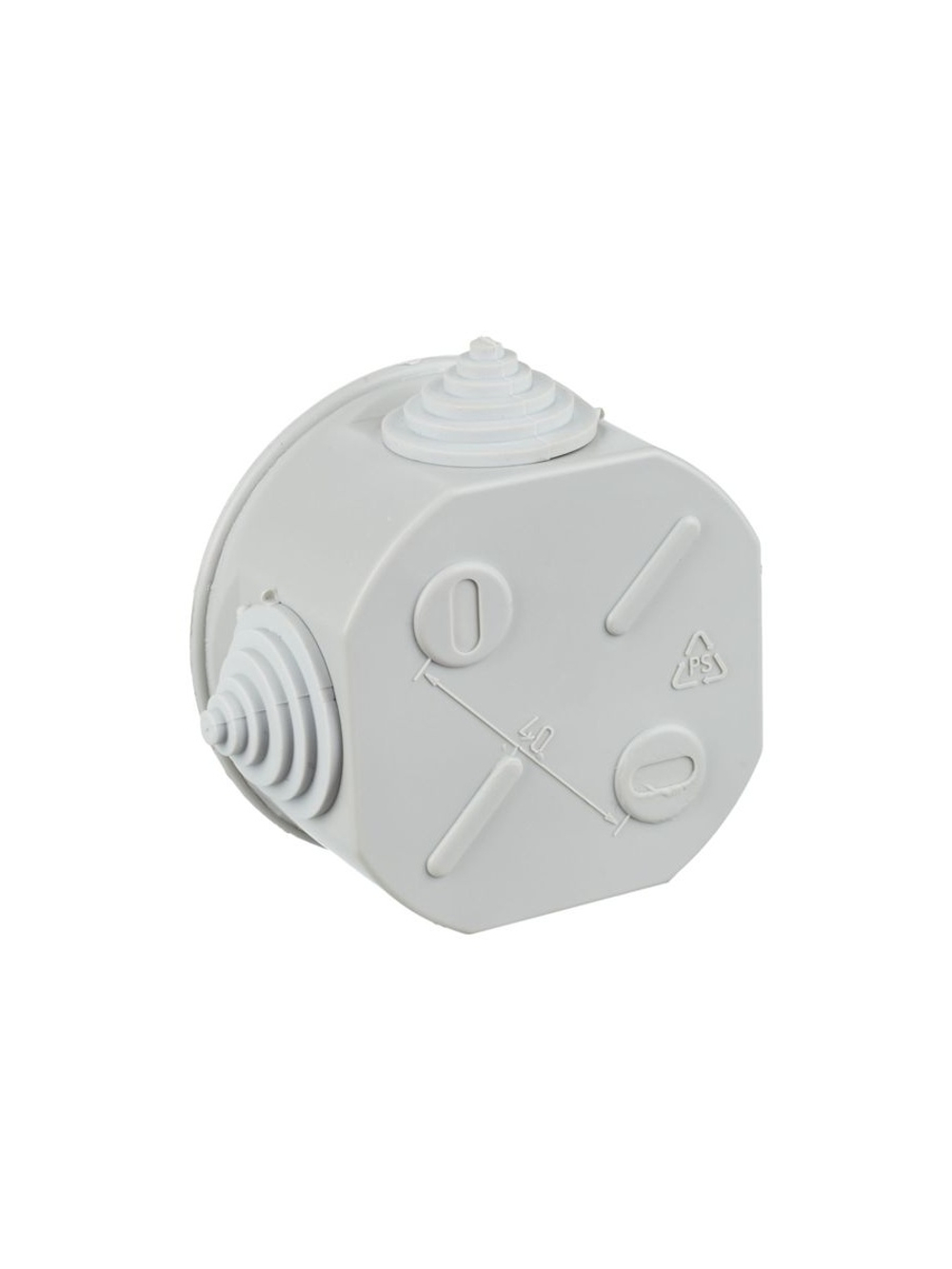 Коробка распаячная ОП 75х40 IP44 KM41237 (4 каб.ввод.) IEK UKO11-075-040-000-K41-44