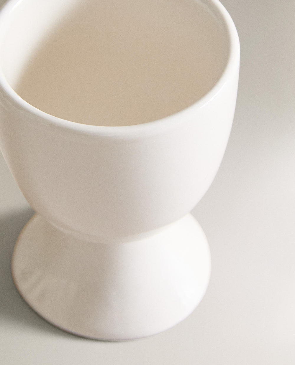 Zara Home бокал из каменной керамики, цвет белый, 6.9 см