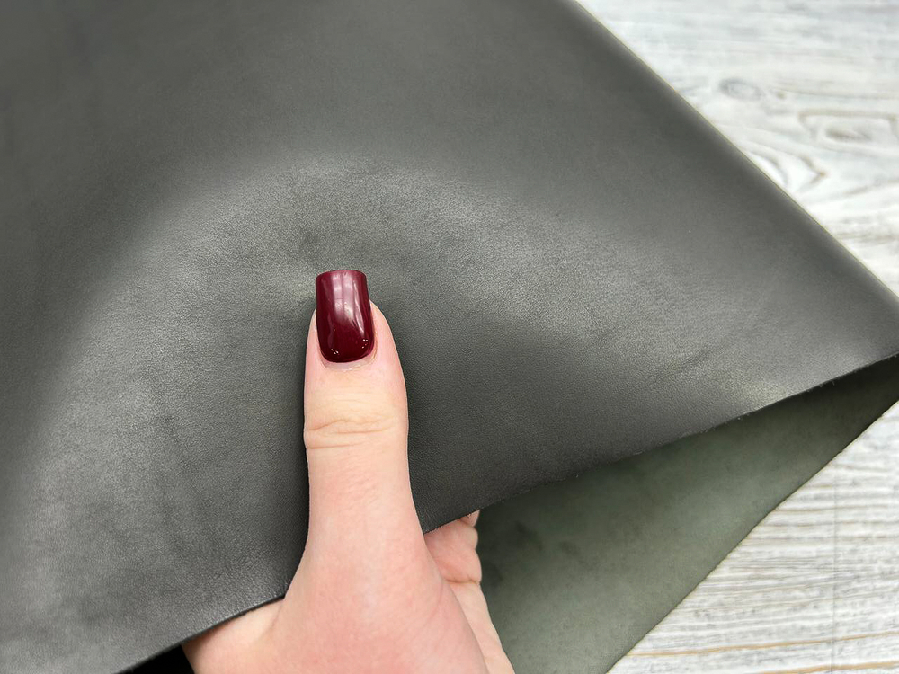 Etrusco Smooth Deep Grey (1,5-1,7 мм) цв. Серый, натуральная кожа