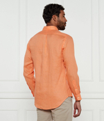 Льняная рубашка POLO RALPH LAUREN - оранжевый(710966294)