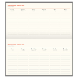 Еженедельник недатированный 9*16,5 см 64 л. БИДЖИ Бизнес грей (Wu_62169)