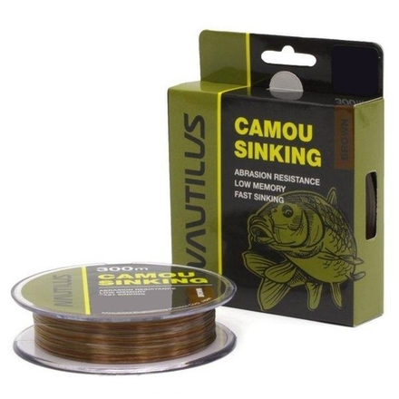 Леска Nautilus Camou Brown Sinking  d-0.356мм 300м