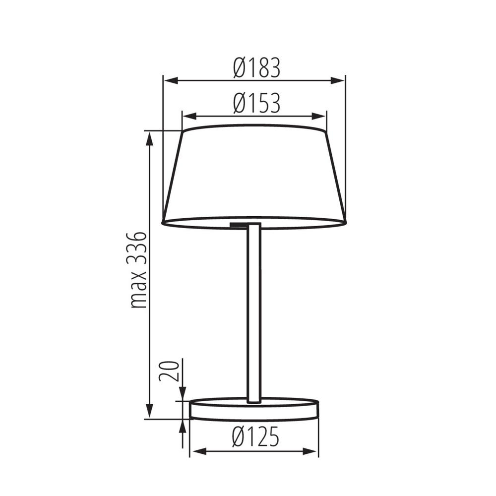 Светильник прикроватный на тумбочку KANLUX DAIBO LED T-B