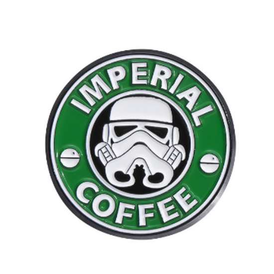 Значок металлический Кофе Империи, р-р 3,1см
