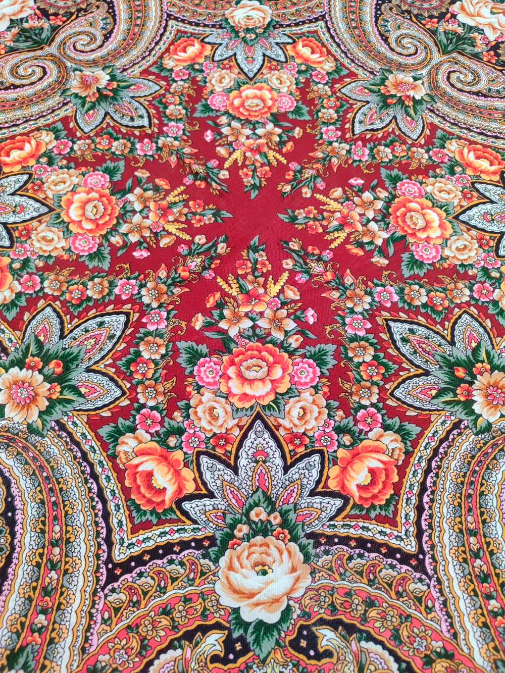 Павловопосадский платок Подарок с ярмарки 1858-5