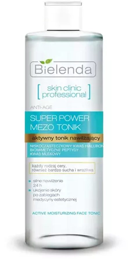 BIELENDA Тоник для лица с гиалуроновой кислотой, "SKIN CLINIC PROFESSIONAL", 200 мл.