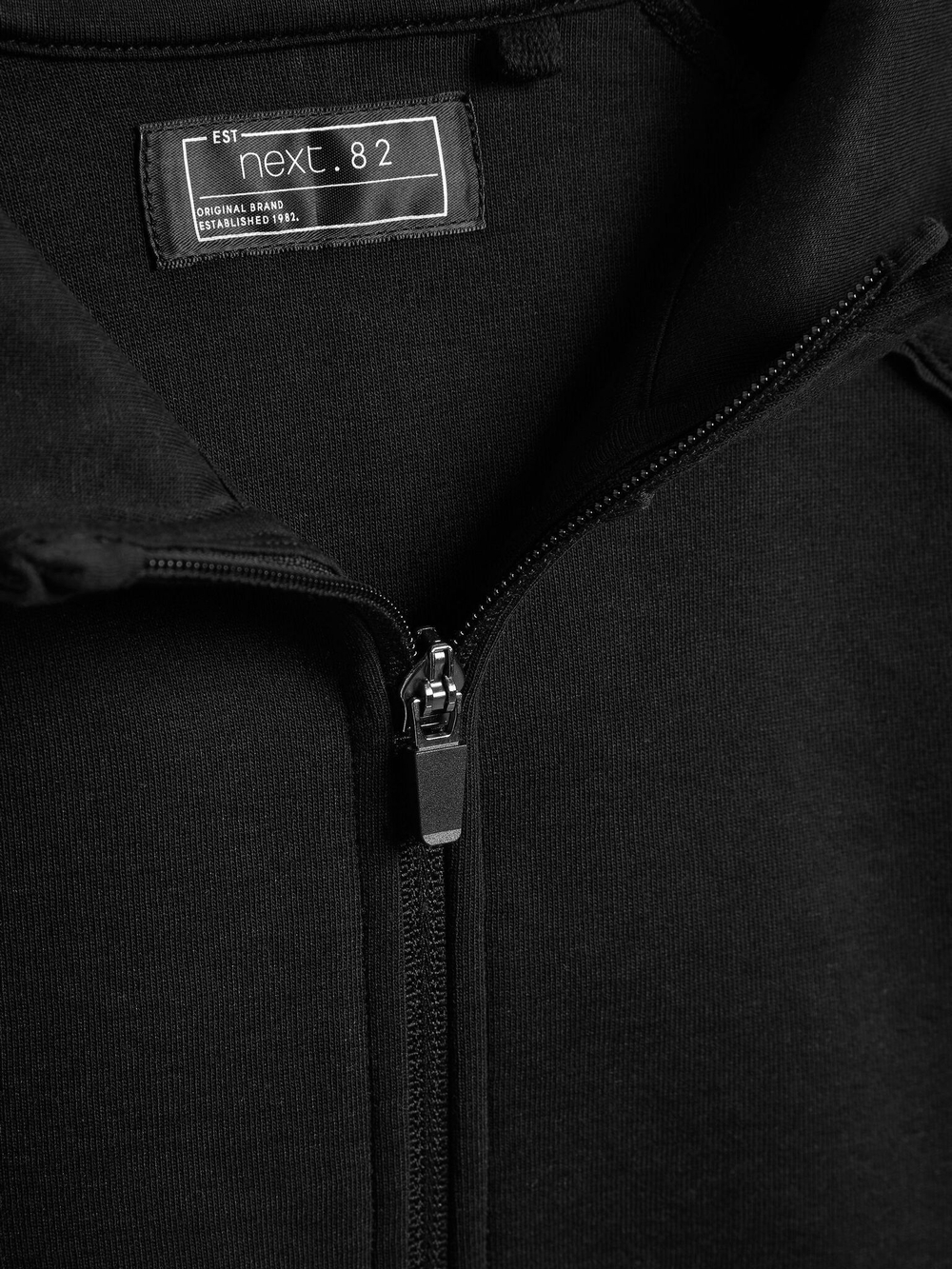 Толстовка с капюшоном на молнии для мальчика Next 630-193, Черный