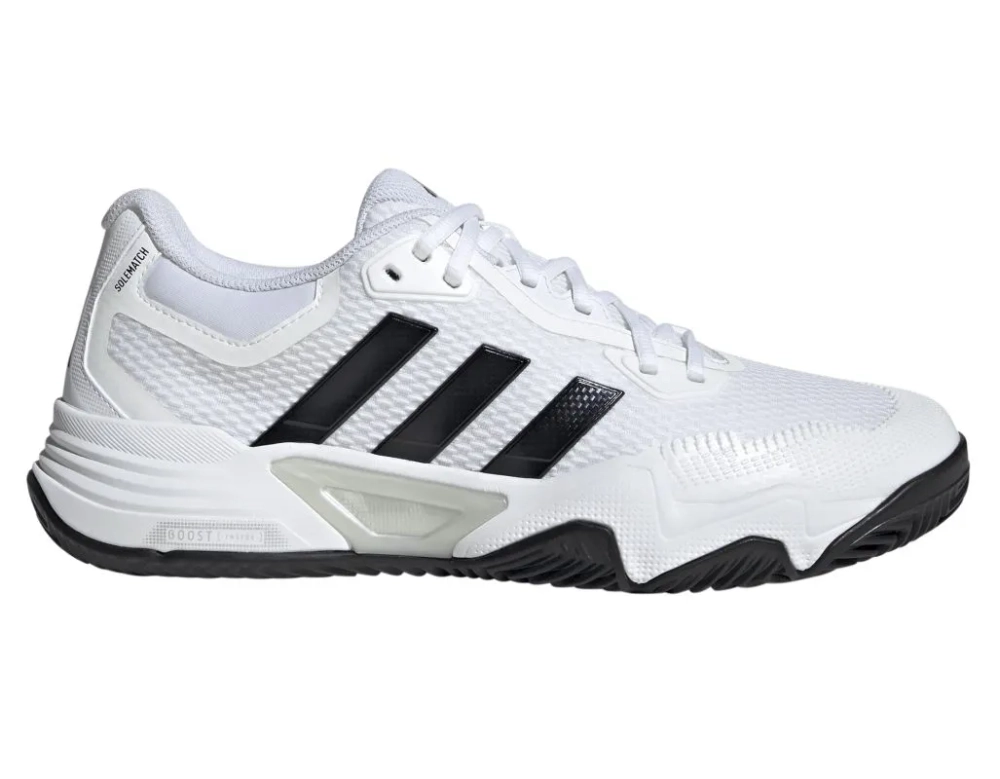 Мужские кроссовки теннисные Adidas Solematch Control 2 M Clay - white/core black/silver metallic