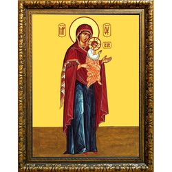 Косинская Моденская икона Божьей Матери на холсте.