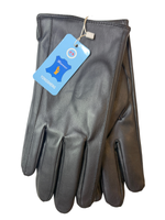 Yongsheng.Эко кожа. Подклад плюш-флис.Перчатки.Мужские.10 шт в упаковке.