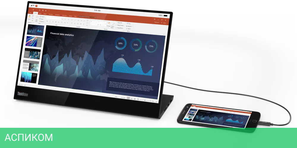 Монитор Lenovo ThinkVision M14t