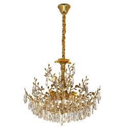 Citilux RITZ CL310082 Люстра хрустальная подвесная Золото