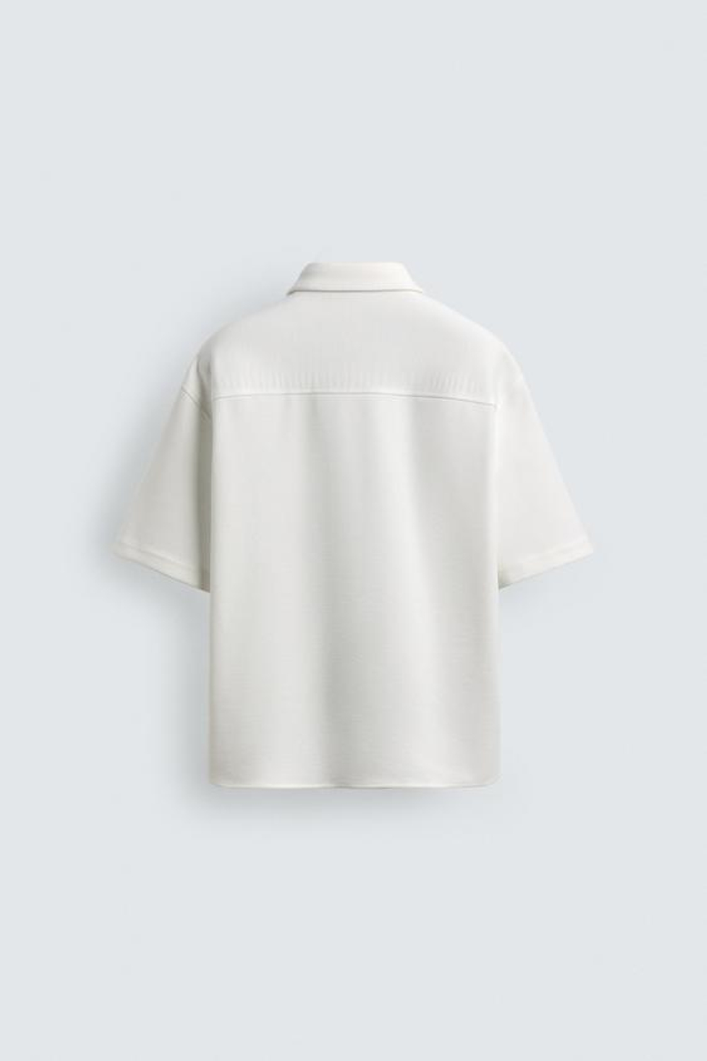 ZARА КУРТКА-РУБАШКА NON IRON, ЖЕЛТОВАТО-БЕЛЫЙ