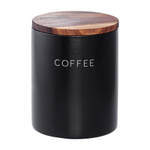 Банка керамическая для хранения кофе, 650 мл, черная
