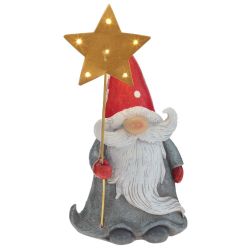 GAEM Фигурка декоративная "Дед Мороз" (2xLR44), L11 W7 H21 см, 2в.