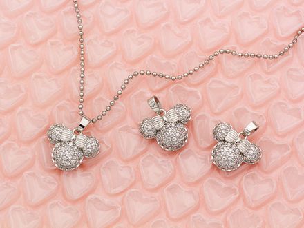 Подвеска "Минни Маус" 14,5мм, со стразами