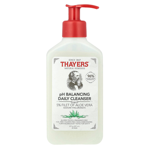 Thayers, pH-балансирующее ежедневное очищающее средство, без отдушек, 237 мл (8 жидк. унций)