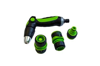 Пистолет-распылитель поливочный с регулировкой подачи воды диаметра распыления в комплекте с быстроразъемами 4пр.,на блистере WMC TOOLS WMC-TG7206006