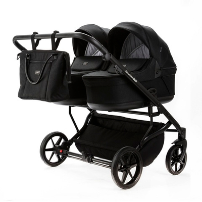 Детская универсальная коляска Adamex LEO DUO (2в1) DUO-TK53 - Черный