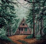 Набор для вышивания "PANNA" PS-7384 "Домик в лесу" 20 х 20 см