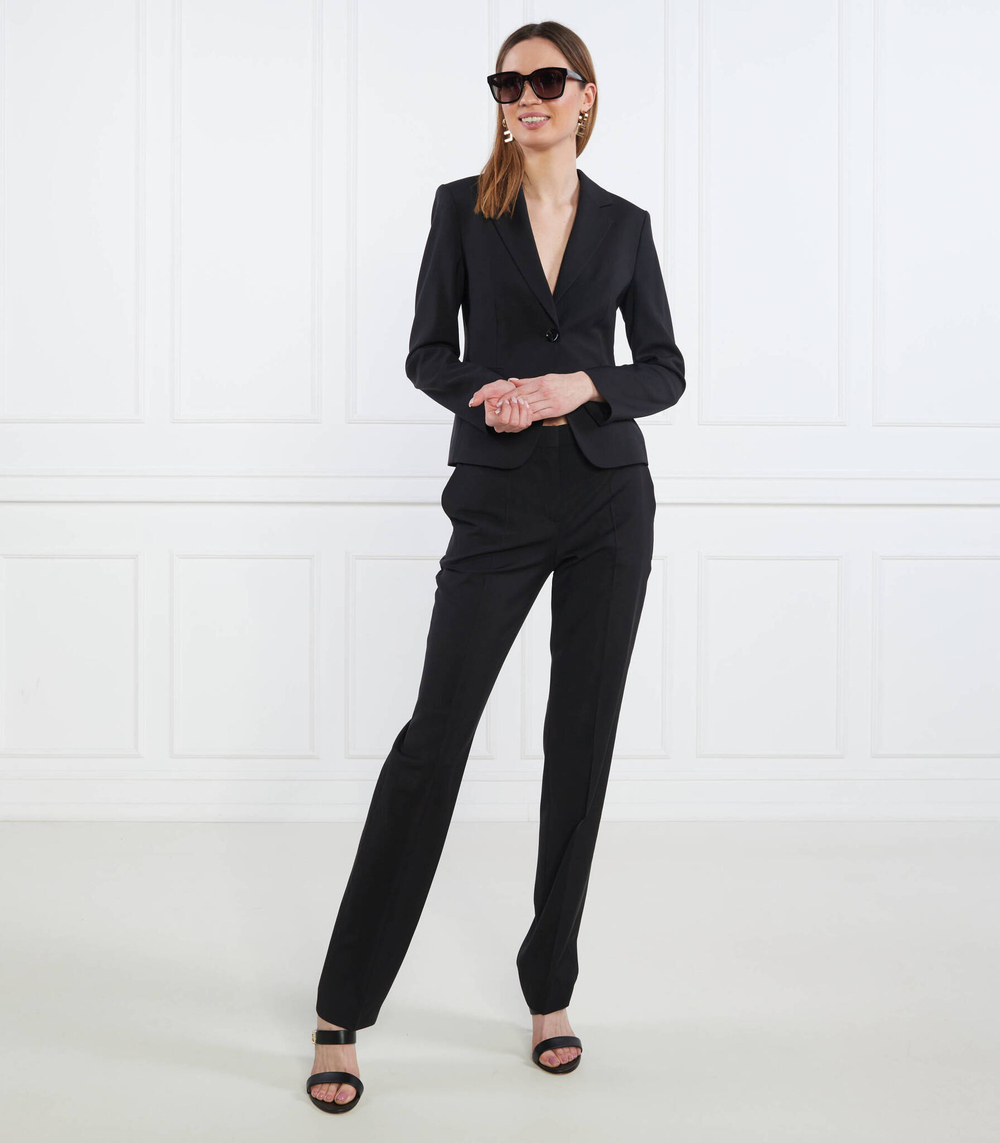 хлопковый пиджак jarua BOSS BLACK - черный(50490020)