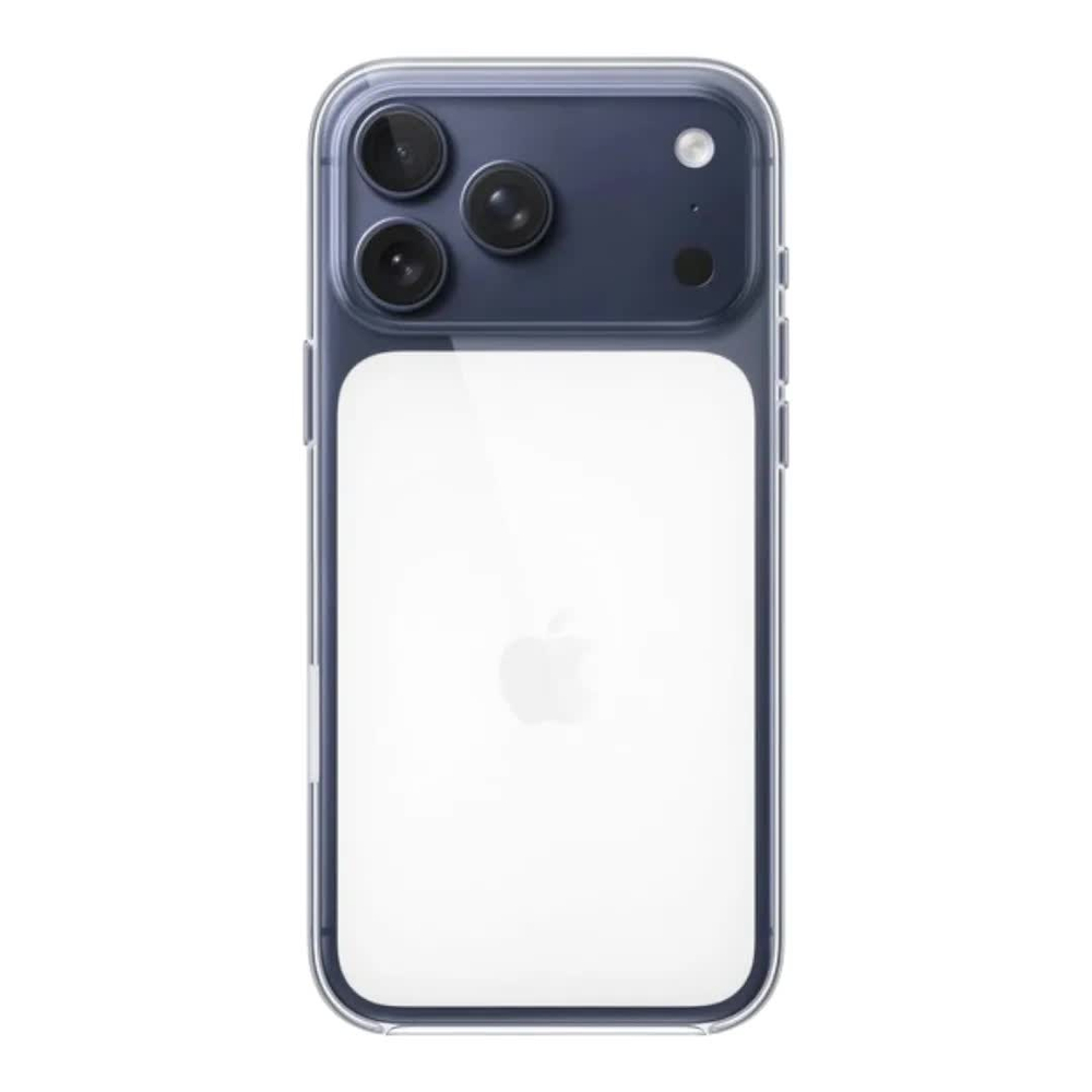 Clear case с КНОПКОЙ и анимацией для iPhone 17 Pro