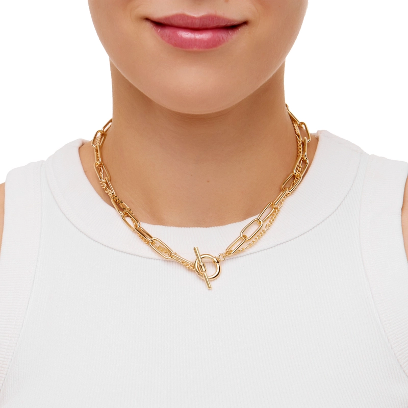 Колье Тонкая Дуга – Золото