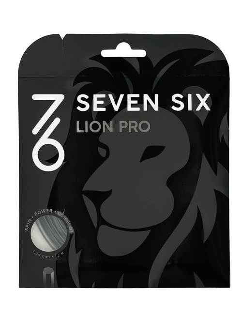 Теннисная струна 7/6 Lion Pro 1.24mm/12m Black