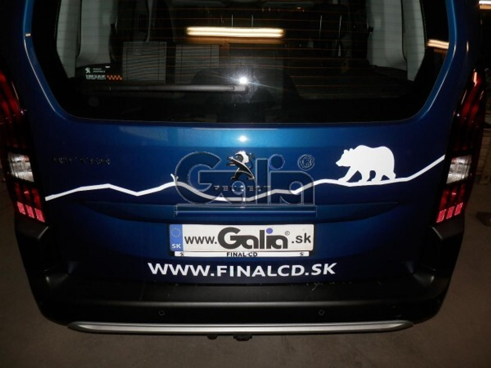 Фаркоп оцинкованный Galia C052A для Peugeot Partner 2008-, Citroen Berlingo 2008-(паспорт и сертификат в комплекте)(без электрики)