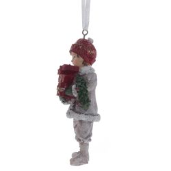 GAEM Изделие декоративное подвесное "Девочка/Мальчик", L5 W3 H12 см, 4в.