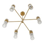 8276/6 MODERNI LN26 162 латунь/прозрачный, металл/стекло Люстра Е14 6*40W 220V DENVER