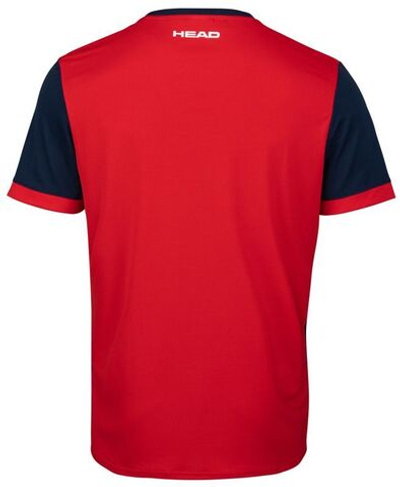 Футболка для мальчика теннисная Head Davies T-Shirt B - red/dark blue
